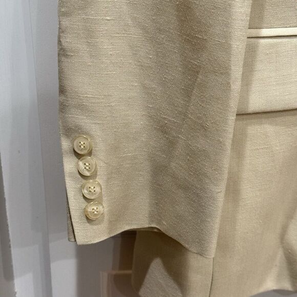 English Sports Shop Bermuda Linen Sports Coat 2 Button Blazer Mens Sz 39R - Picture 4 of 7
